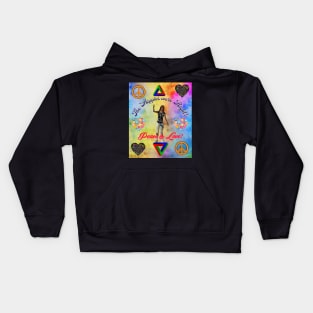 The Hippies Were Right! / Peace & Love Kids Hoodie